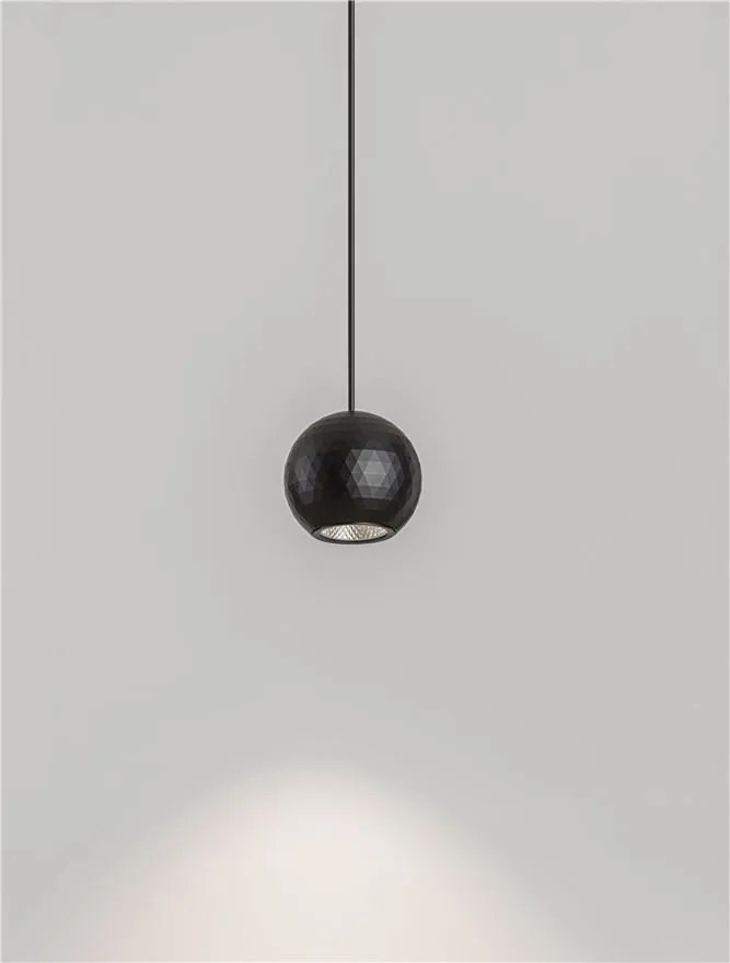 Pendul incastrabil LED stil minimalist 3000K NOTIC negru