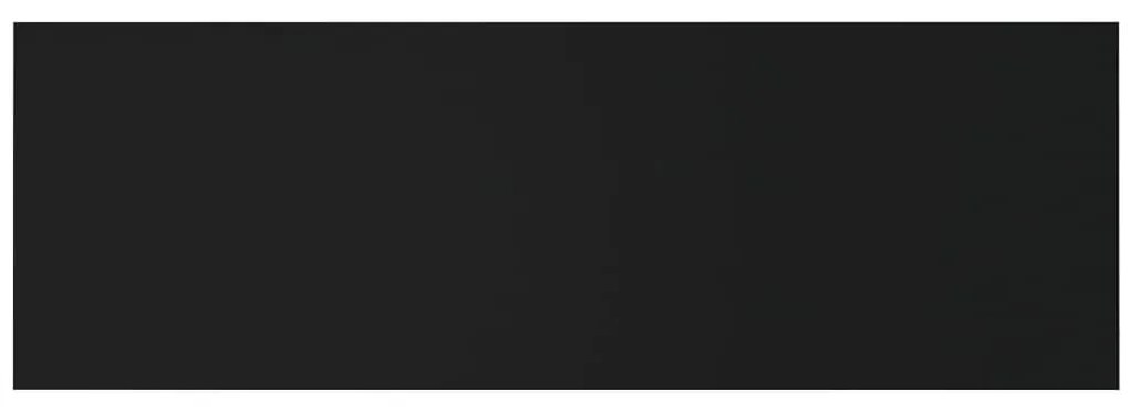 Tablie de pat, negru, 240x1,5x80 cm, lemn prelucrat 1, Negru