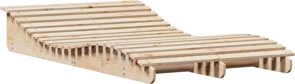 vidaXL Șezlong, 205x110x31,5 cm, lemn masiv de pin