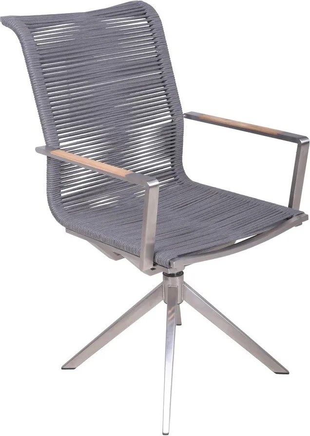 Scaun de grădină gri din metal Rubiera – Garden Pleasure