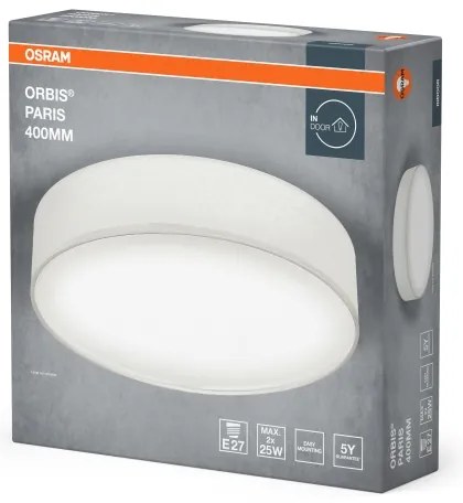 Osram - Plafonieră ORBIS PARIS 2xE27/25W/230V albă