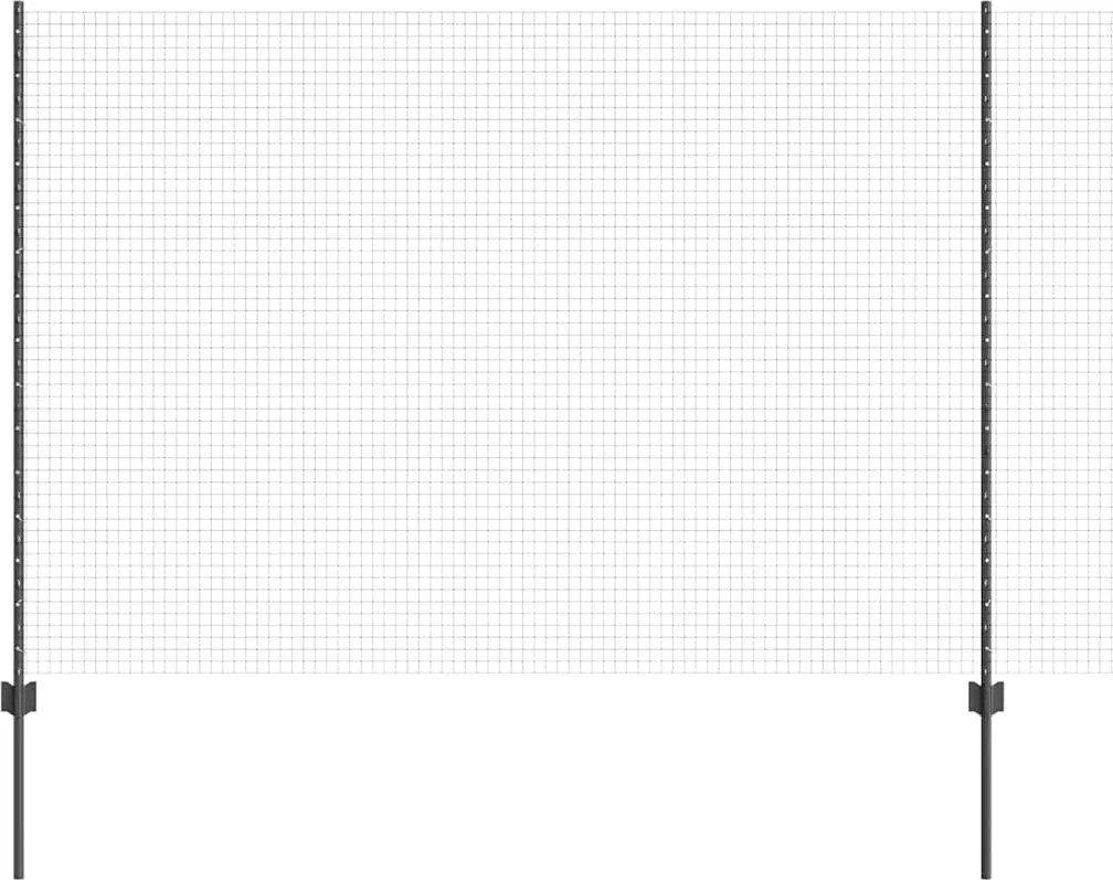 vidaXL Gard cu Stâlp Gri 1,6 x 25 m Oțel și PVC