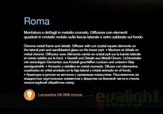 Plafonier diametru 60cm Roma PL12 087870