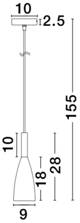Pendul design modern Grant alb NVL-8883801