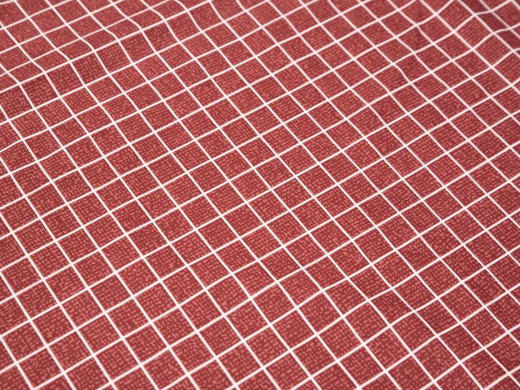 Lenjerie de pat din bumbac LOVED rosie + husa de perna 40 x 50 cm gratuit