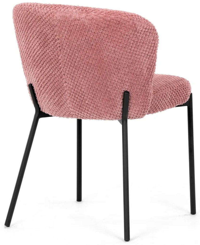 Set de scaune de sufragerie Bouclé CT-W1077 PINK2,4 buc