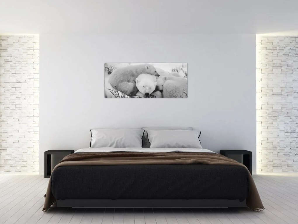 Tablou - Urșii polari (120x50 cm)
