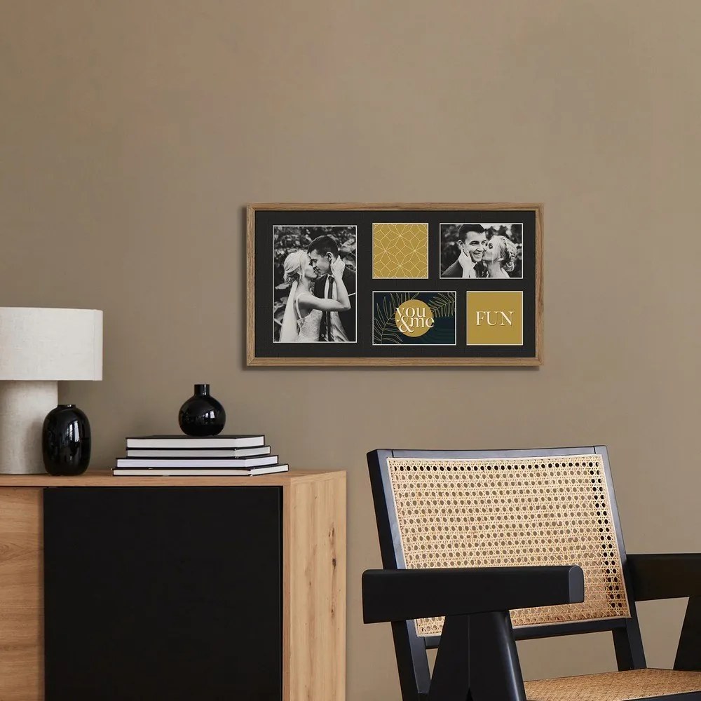 Ramă foto 29x53 cm Kyoto Black – Styler