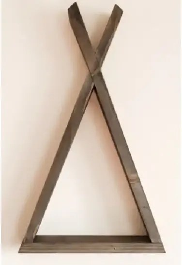 Raft de perete din lemn, seria Wood Homs, 40x23x6 cm, 700133