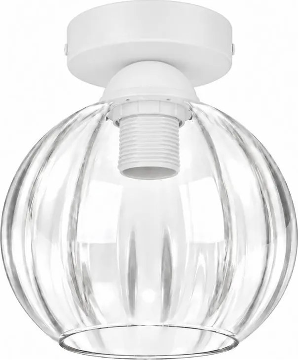 BRILAGI - Plafonieră LED RETRO GLASS 1xE27/60W/230V Ø 18 cm alb/transparent