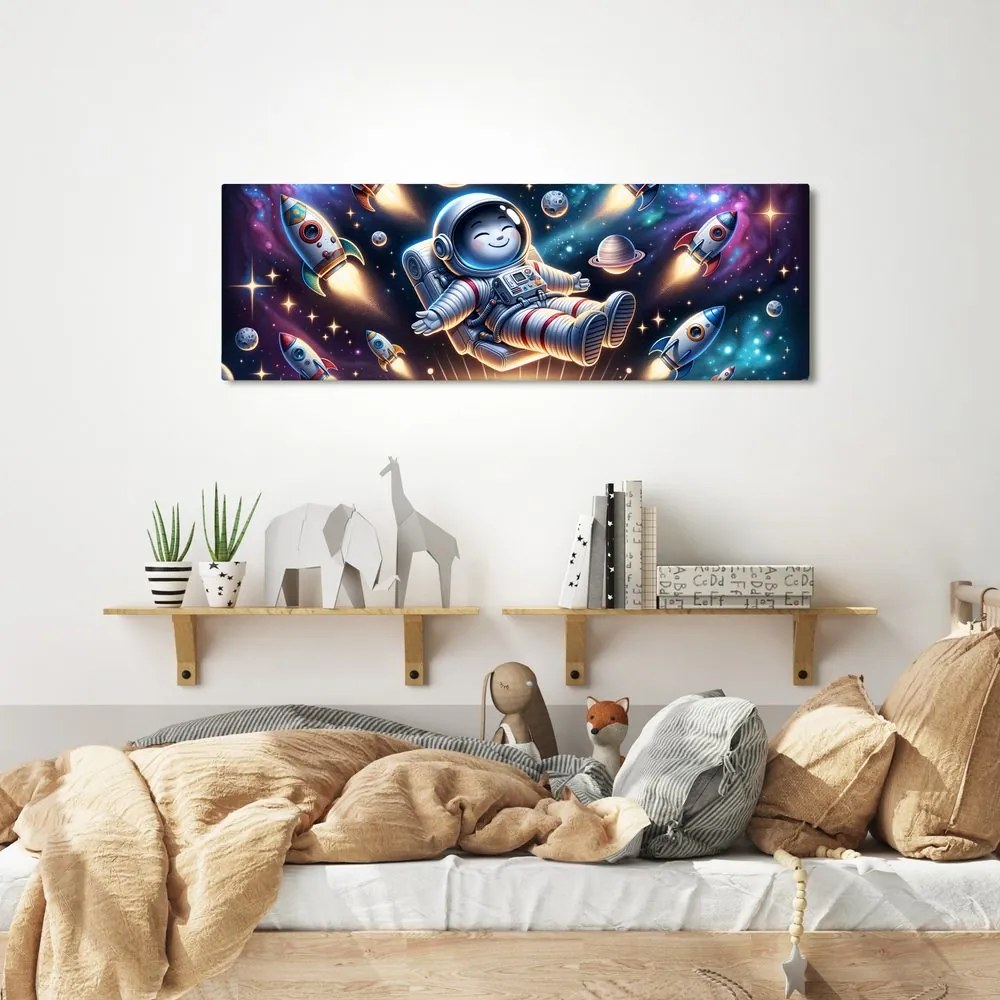 Tablou galaxie văzută prin ochii unui copil