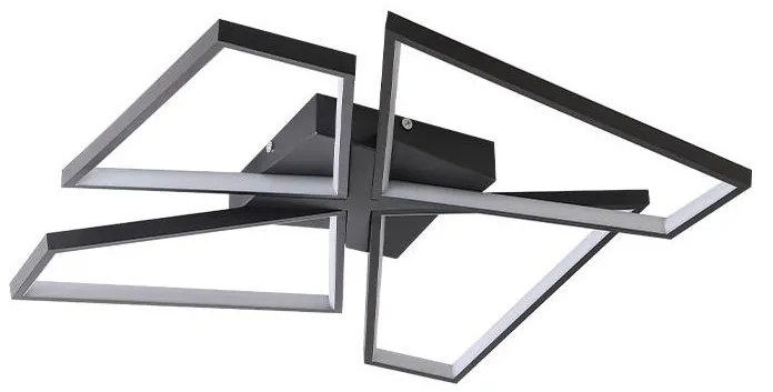 Plafonieră LED dimabilă LED/115W/230V 3000-6500K negru + telecomandă