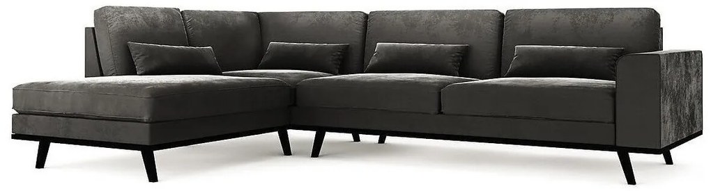 Colțar Seattle K107 Gri, 291x202x85cm