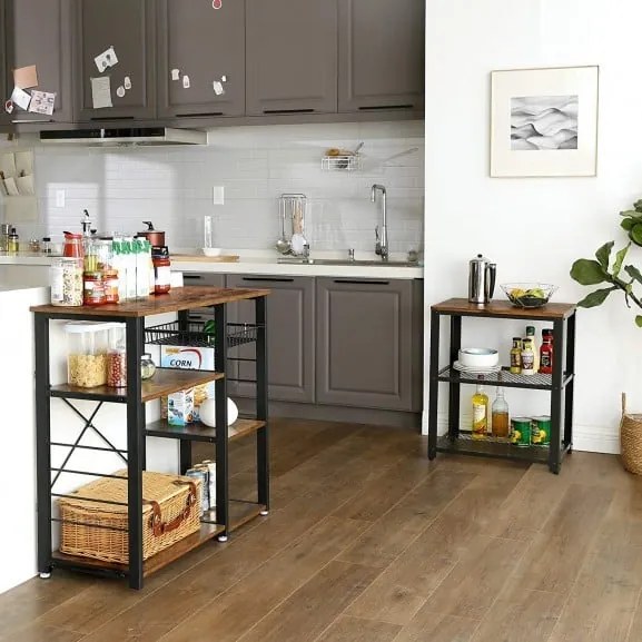 Carucior Băuturi Vintage, Maro Rustic, 60 X 40 X 77,5 Cm