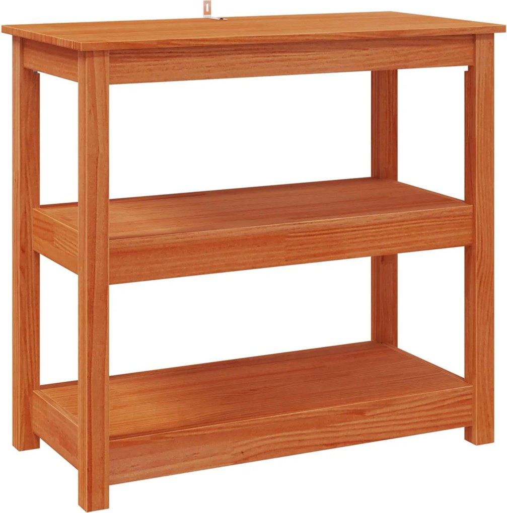 vidaXL Masă de consolă Maro Ceară 80 x 40 x 74 cm Lemn masiv de pin