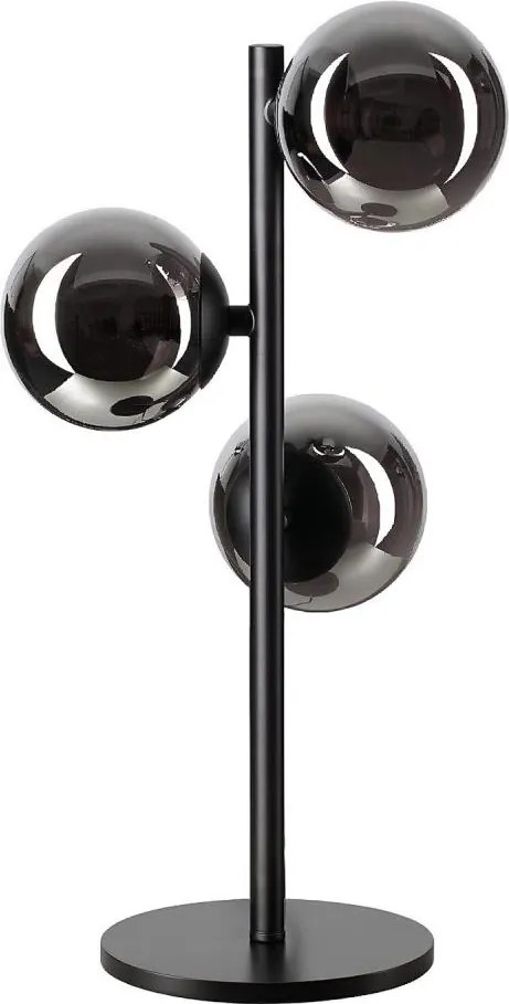 Ideal Lux - Lampă LED de birou PERLAGE 3xG9/3W/230V negru/fumuriu