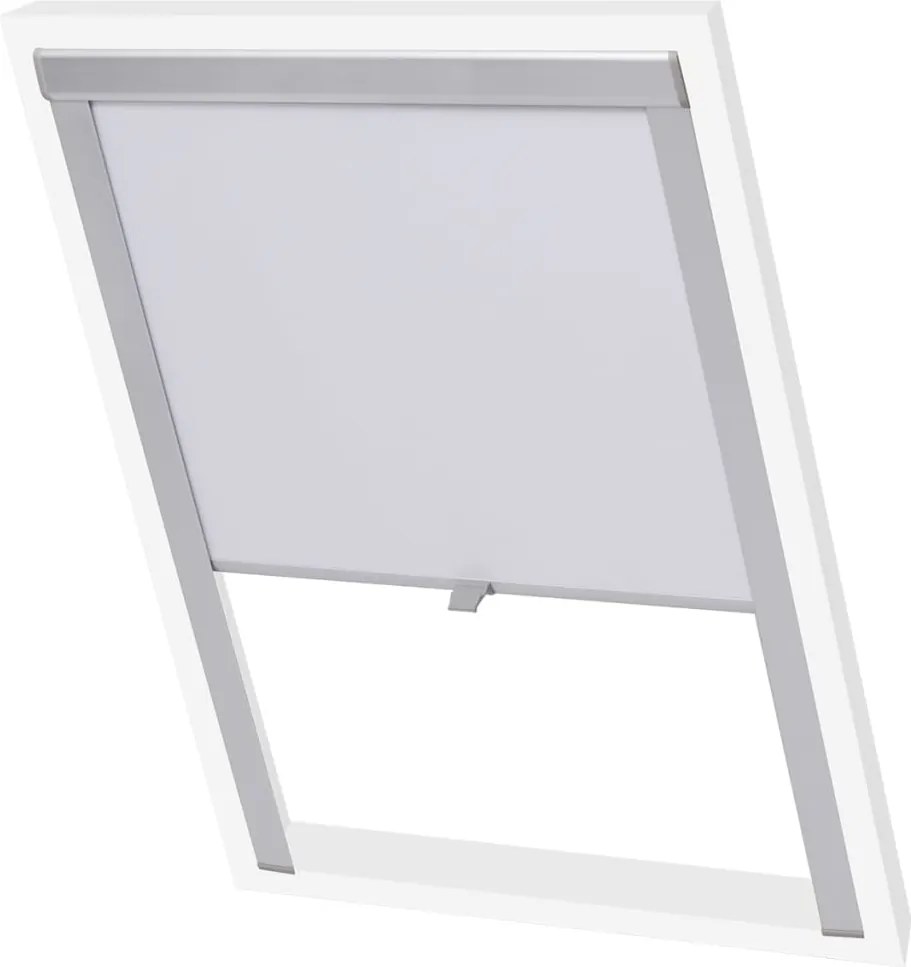 vidaXL Jaluzea opacă tip rulou, alb, PK06