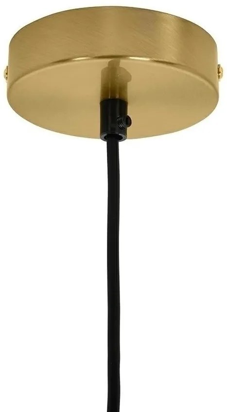 Lustra design miminalist, Metal auriu, Glob Sticla, AURELIA 25