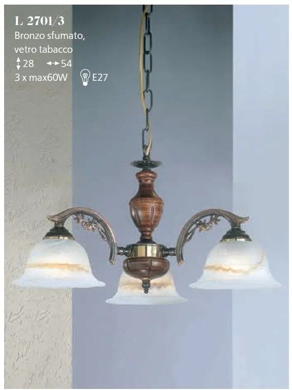 Candelabru clasic cu 3 brate design italian 2701