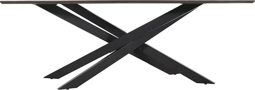 Masa de sufragerie, Lemn de mango, Maro inchis, SIGNUM 220cm