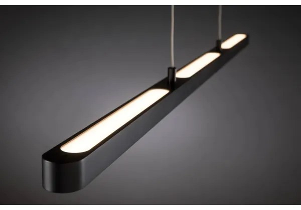 Lustră pe cablu dimabilă LED/42W LENTO 230V neagră Paulmann 79693