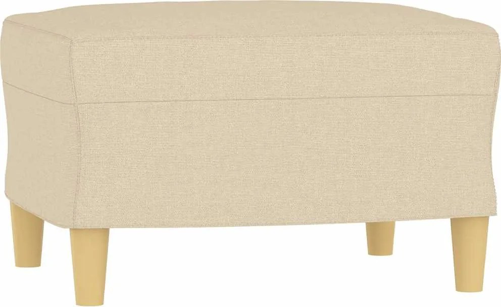 vidaXL Taburet, crem, 60x50x41 cm, material textil