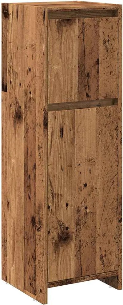 vidaXL Dulap de baie, lemn vechi, 30x30x95 cm, PAL