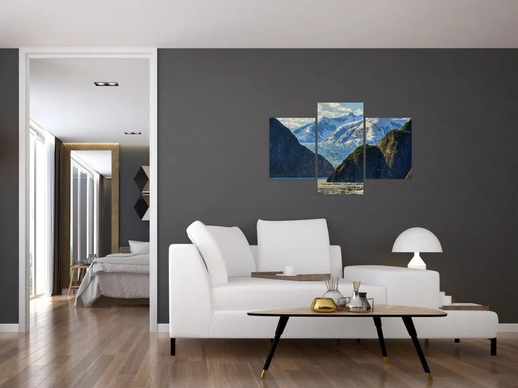 Tablou cu peisaj cu munții (90x60 cm)