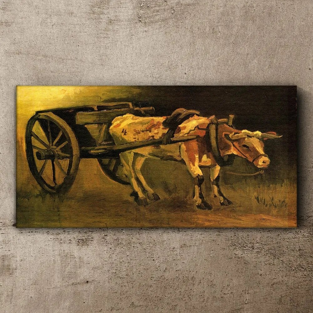 Tablou canvas Car și Boi Van Gogh