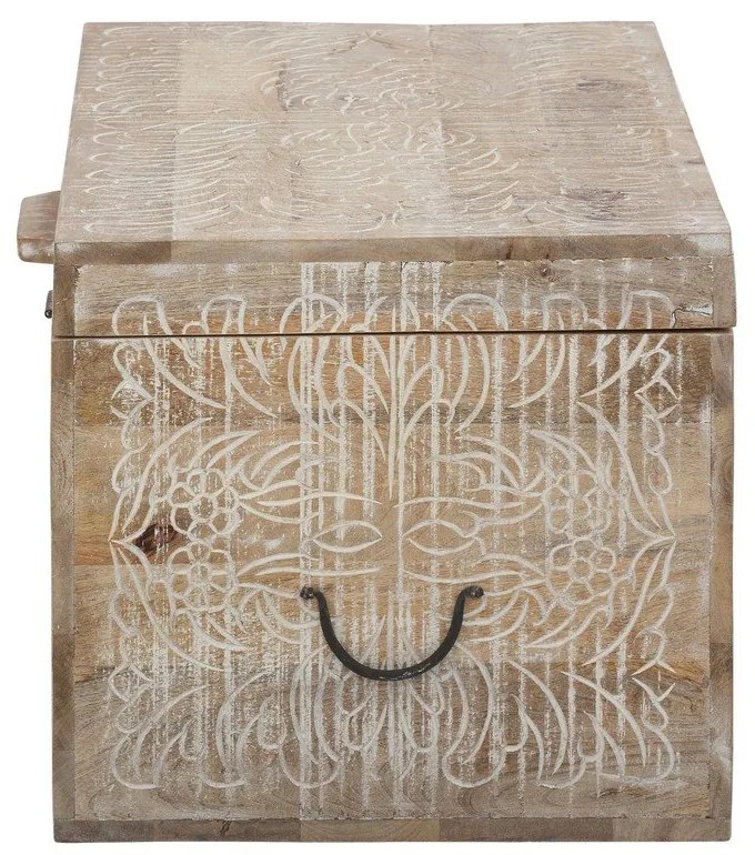 Cufăr în culoare naturală din lemn de mango 45x50 cm Malati – Støraa