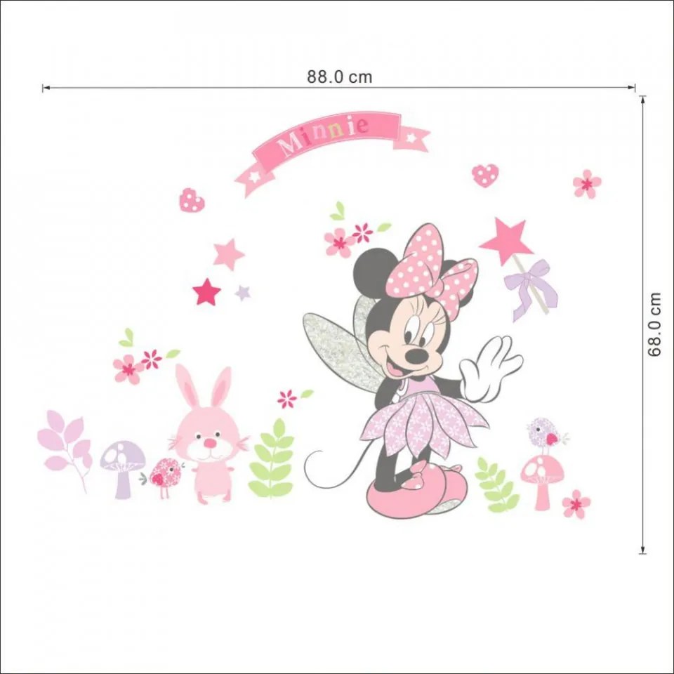 Sticker perete Minnie 88 x 68 cm