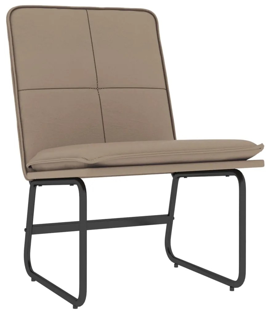 351335 vidaXL Scaun de relaxare, cappuccino, 54x75x76 cm, piele artificială