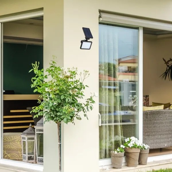 Proiector LED solar cu senzor KELNA LED/9,6W/3,7V IP44 Rabalux 77011