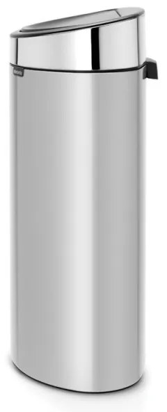 Cos de gunoi Brabantia Touch Bin New 650528, 40 L, Inchidere silentioasa si lina, Spate plat, Inox mat