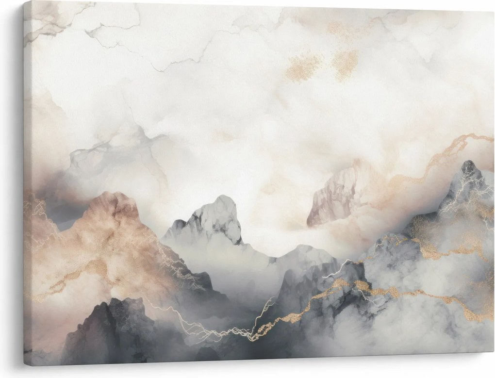Tablou - Munte abstracție cu textura de marmură (70x50 cm)