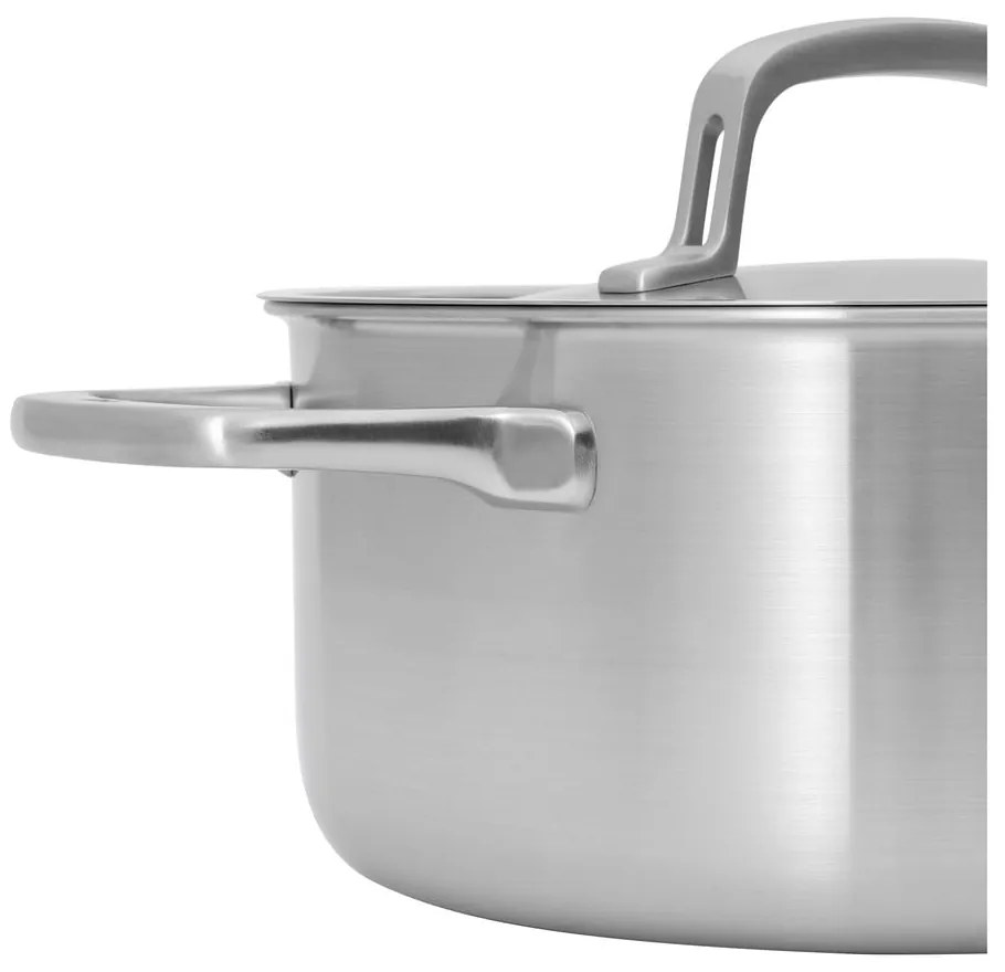 Cratiță cu capac din oțel inoxidabil 4 l adecvată pentru plita cu inducție Lucca 3.0 – FABINI