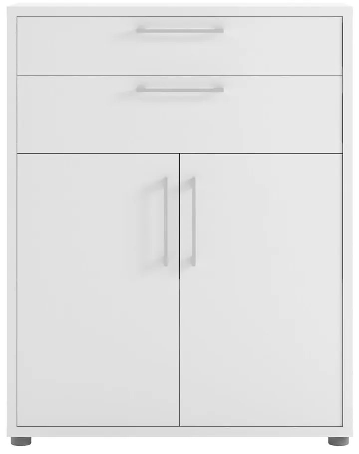 Bibliotecă modulară albă 89x113 cm Prima – Tvilum