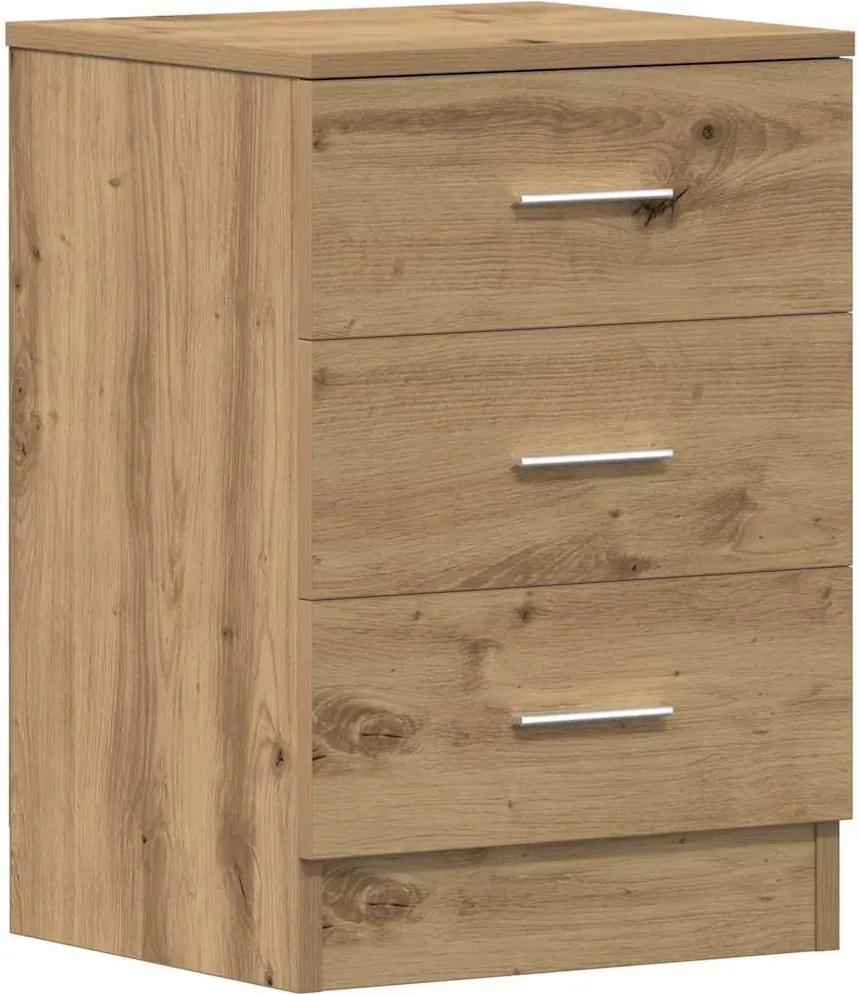 vidaXL Noptieră, stejar artizanal, 38x35x55 cm, lemn prelucrat