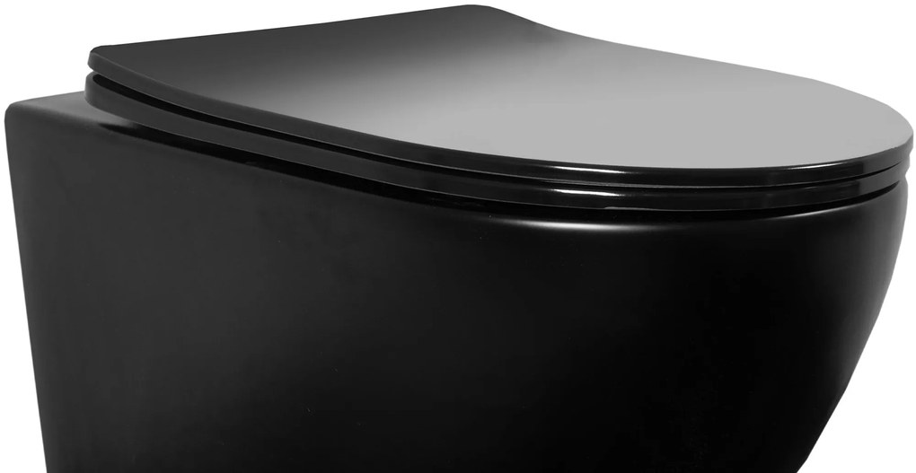 Capac toaleta UF DUROPLAST FLAT BLACK