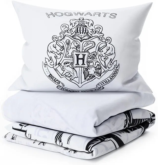 Lenjerie de pat luminoasa HARRY POTTER VISION alba Dimensiunile lenjeriei: 70 x 90 cm | 140 x 200 cm