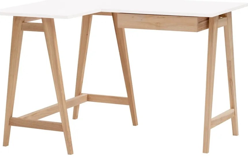 Birou cu blat alb 85x115 cm Luka – Ragaba