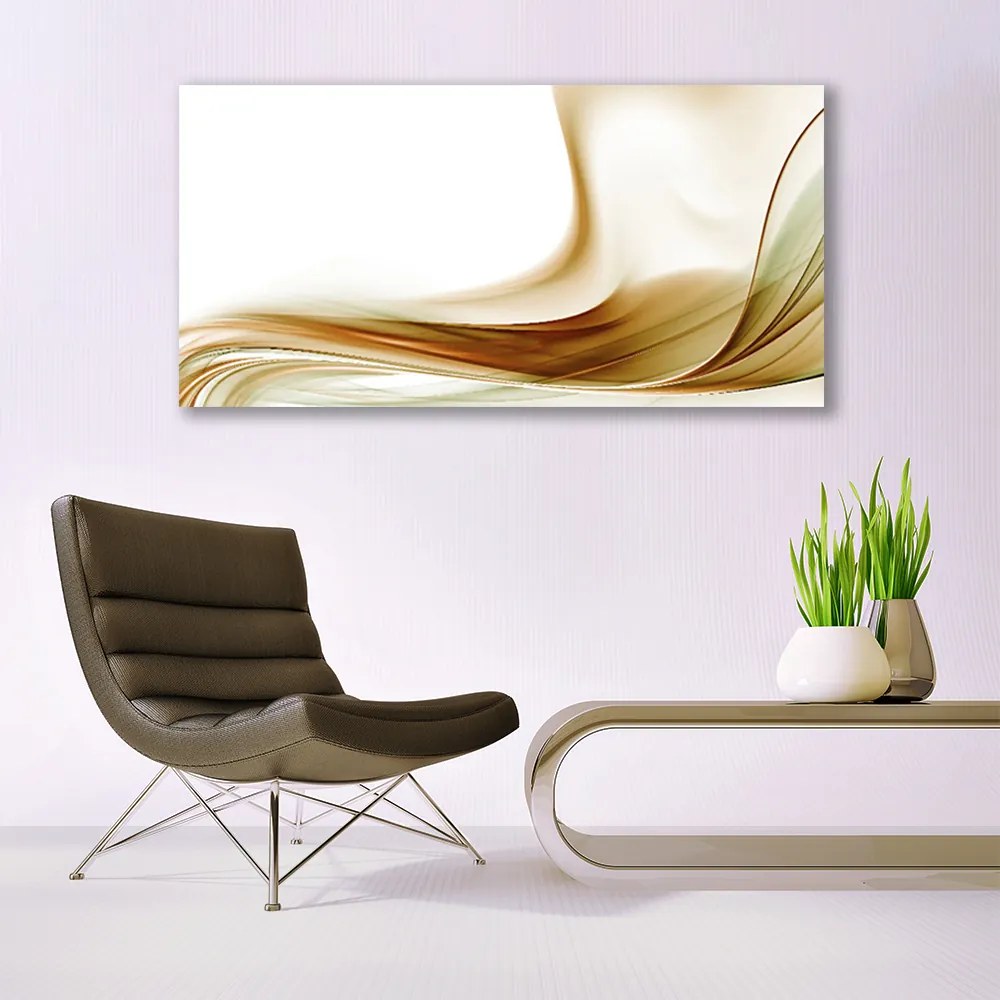 Tablou pe panza canvas Abstract Art Verde Gri Alb