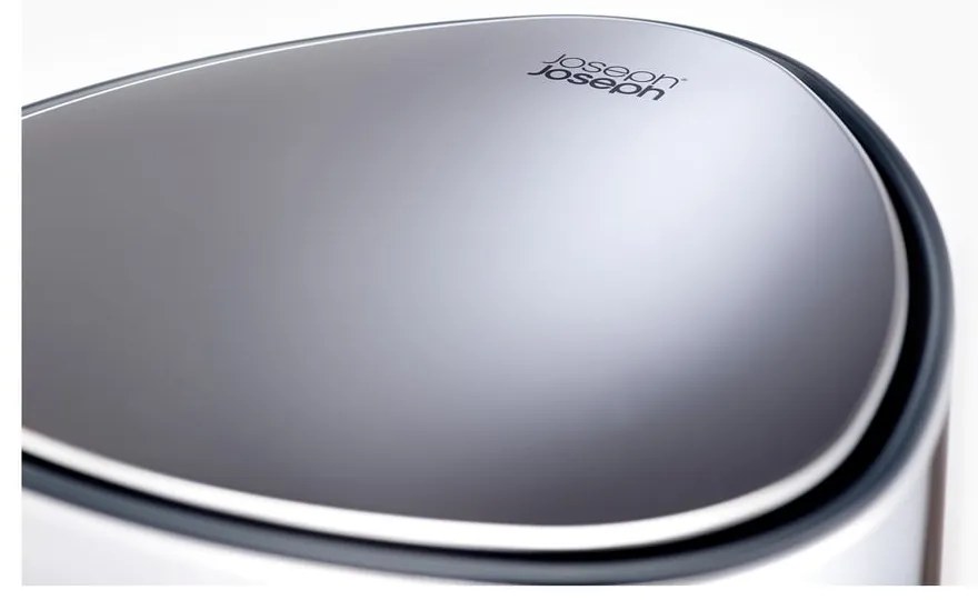 Coș de gunoi argintiu cu pedală din plastic 5 l Luxe – Joseph Joseph