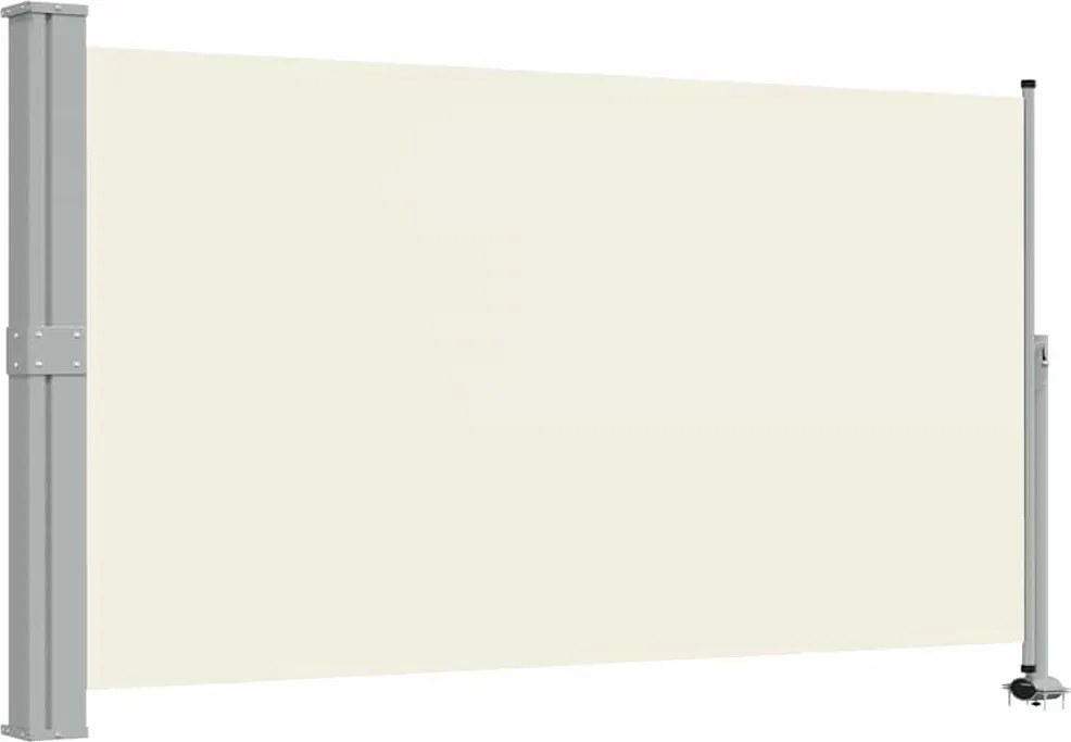 vidaXL Copertină laterală retractabilă de terasă, crem, 140 x 300 cm