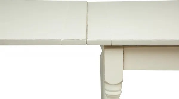 Masa extensibila, L140(240) 80 H80 cm, alba antic, lemn masiv