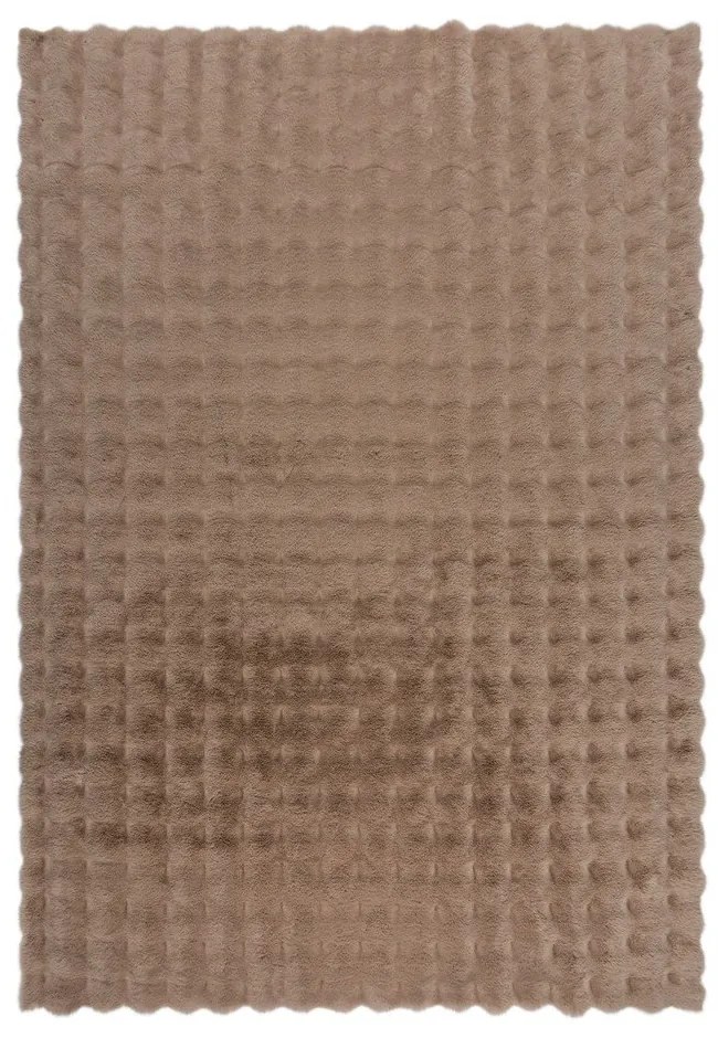 Blană maro sintetică 80x150 cm Waffle Faux Fur – Flair Rugs