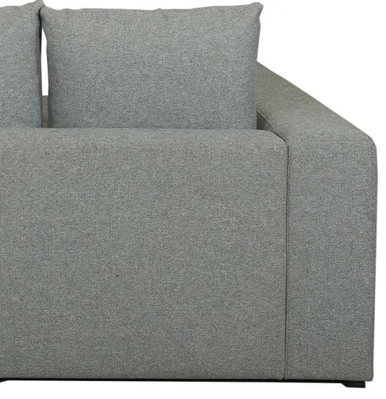 Coltar Extensibil Cu Otoman Stanga Otis, 5 Locuri, Lada Depozitare, Gri, 280 Cm