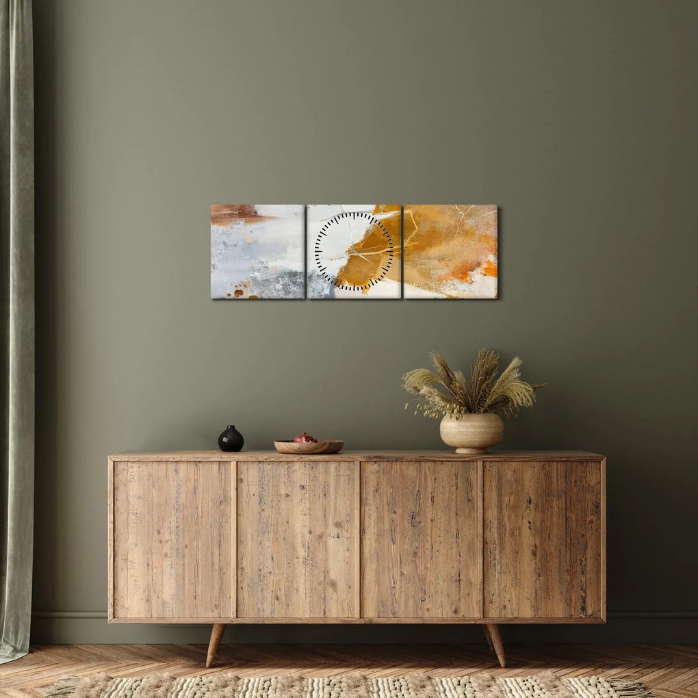 Tablou - Abstract (cu ceas) (90x30 cm)