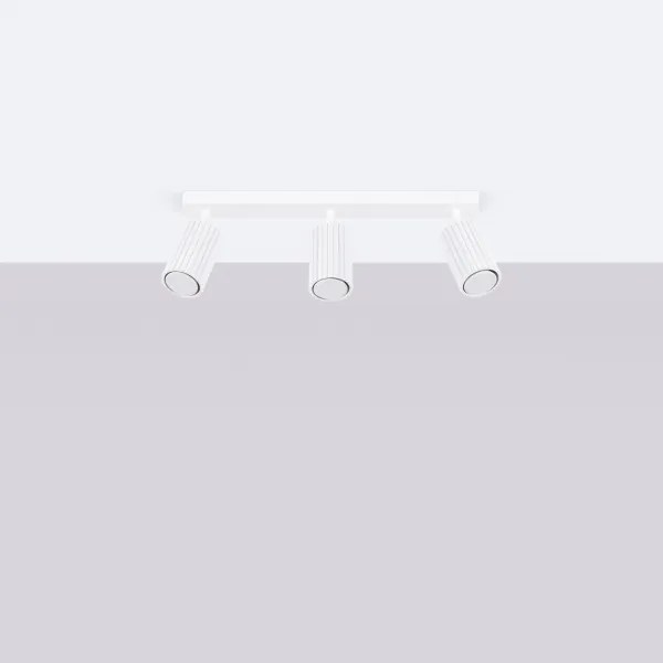 Spot Sollux SL.1543 KARBON 3xGU10/10W/230V alb