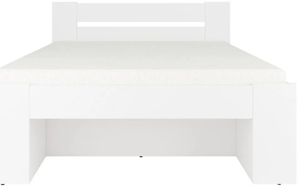 Pat matrimonial 140 cm Nepo Plus 13 (alb) . 1098325